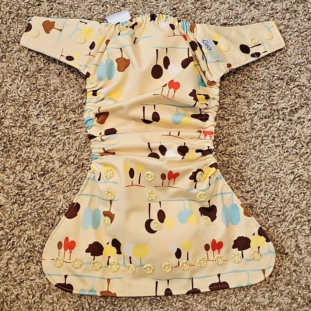Grovia Yellow Trees Hybrid Diaper